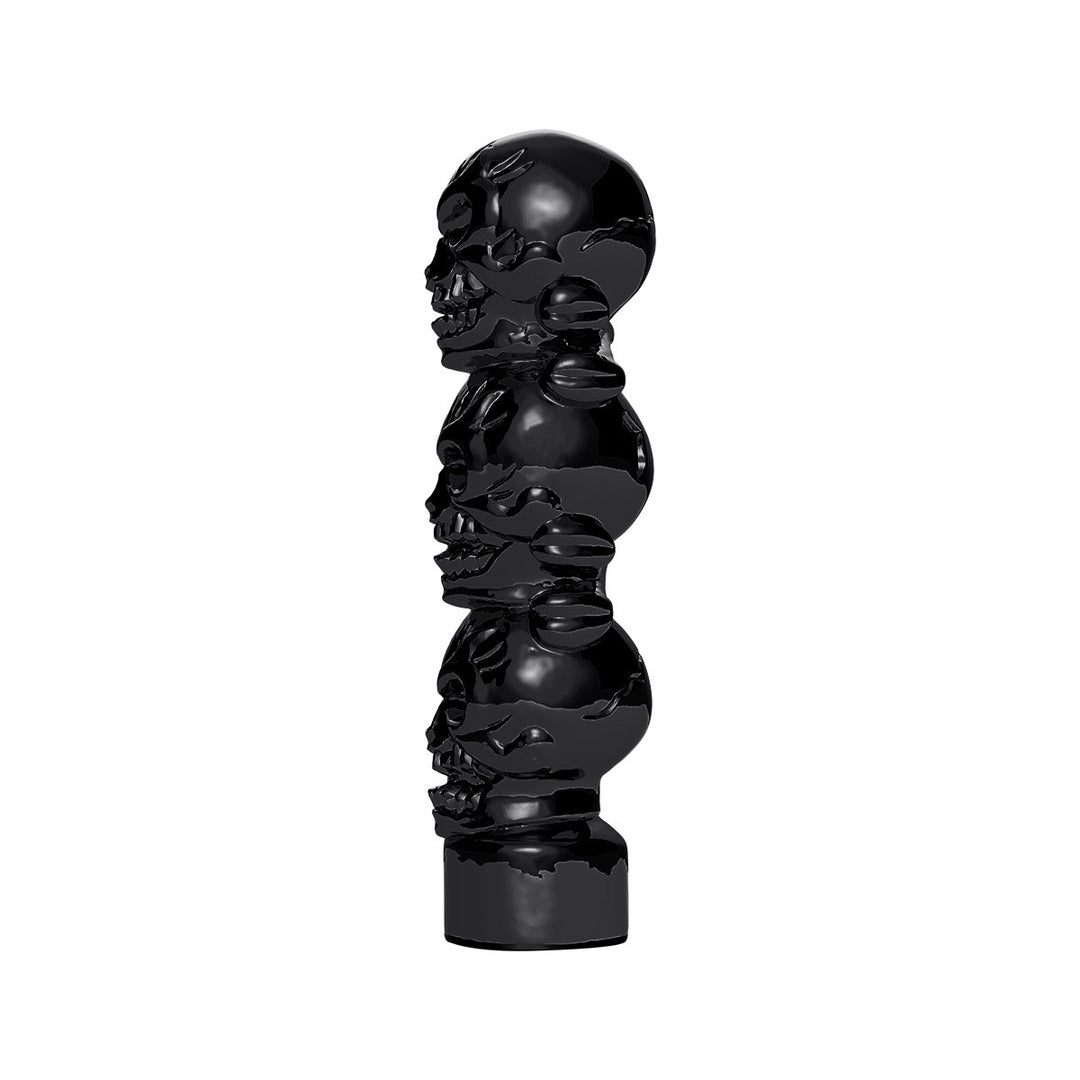 1/2" - 13 Thread-On 3 Skull Candy Color Shift Knob - Glossy Black