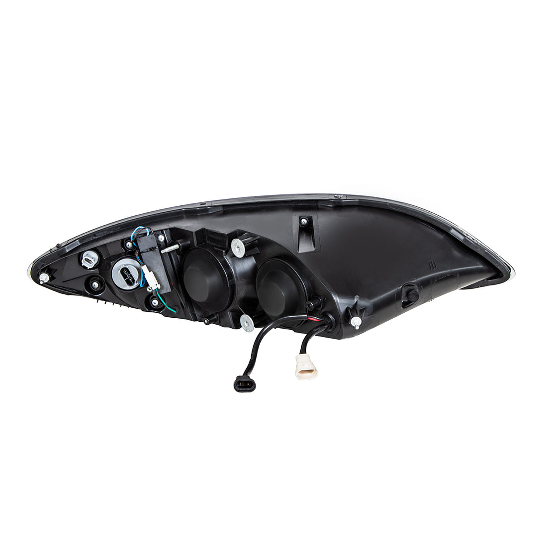 Chrome Projection Headlight With LED Turn Signal &amp; Light Bar For 2006-2017 International Prostar - Driver