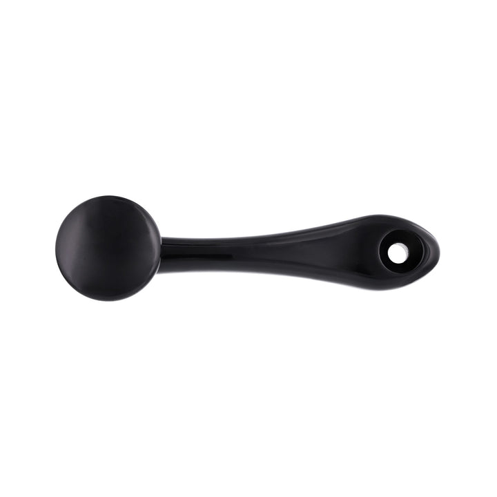 Black Die-Cast Window Crank With 16 - Spline 7/16” OD Adapter - Plain