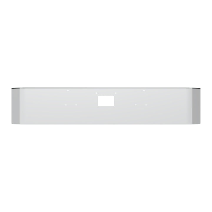 Stainless Steel Clad Aluminum Bumper For 1987-2007 Peterbilt 379 - Curved Ends