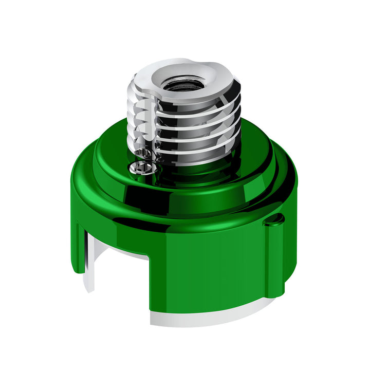 M30 x 3.5 Thread-On Gearshift Adapter W/LED Mount For Eaton - Fuller 13/15/18 Speed - Emerald Green