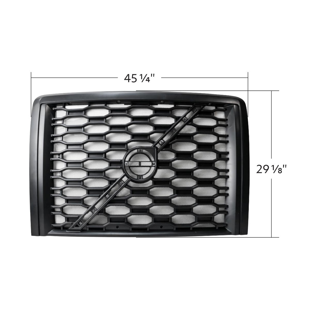Grille With Bug Screen For 2018-2024 Volvo VNL - Black