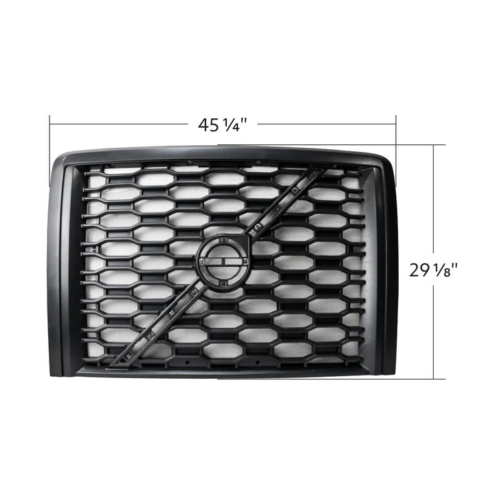 Grille With Bug Screen For 2018-2024 Volvo VNL - Black