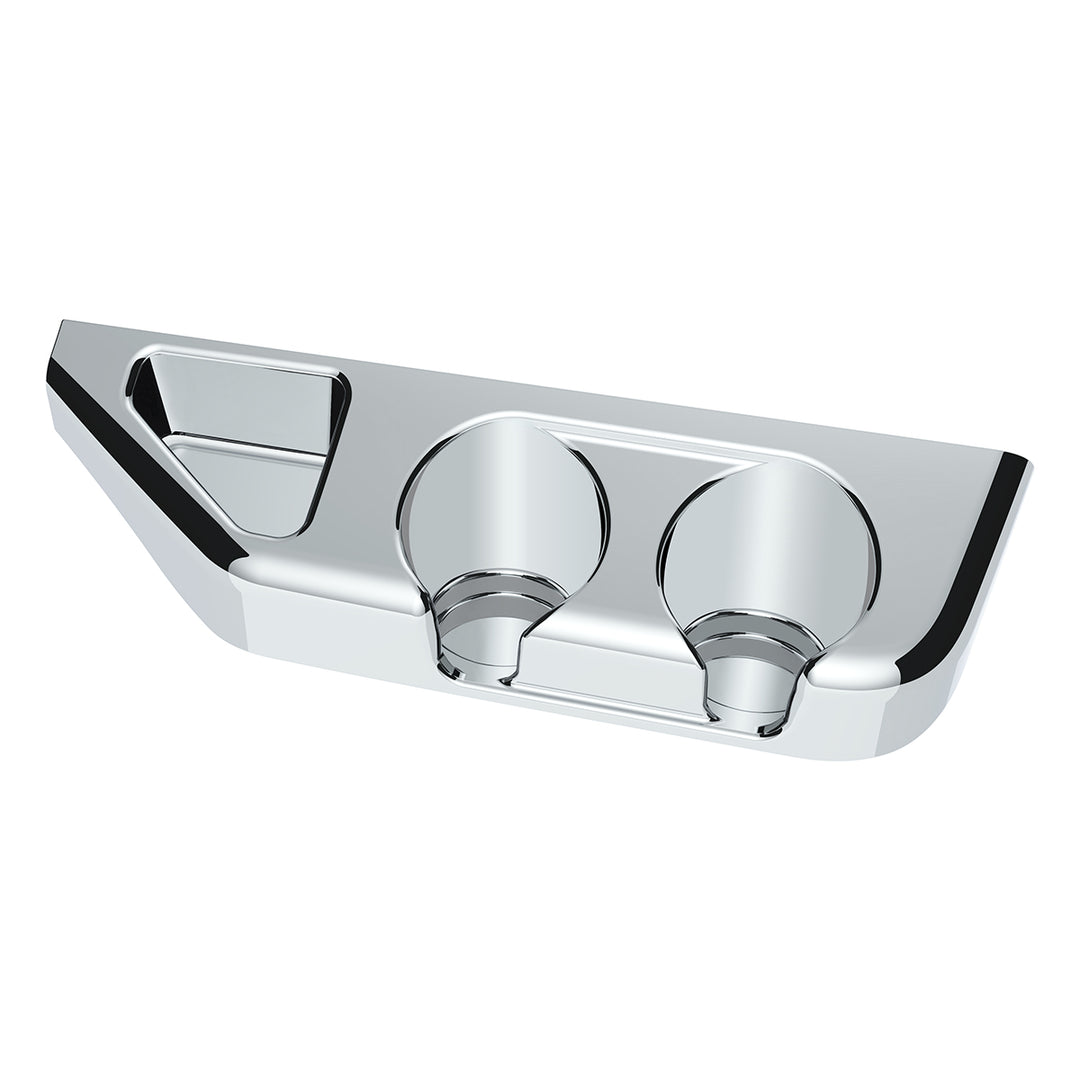Chrome Center Cup Holder Panel For Freightliner Columbia (2003-2011) &amp; Century/Coronado (2002-2010)