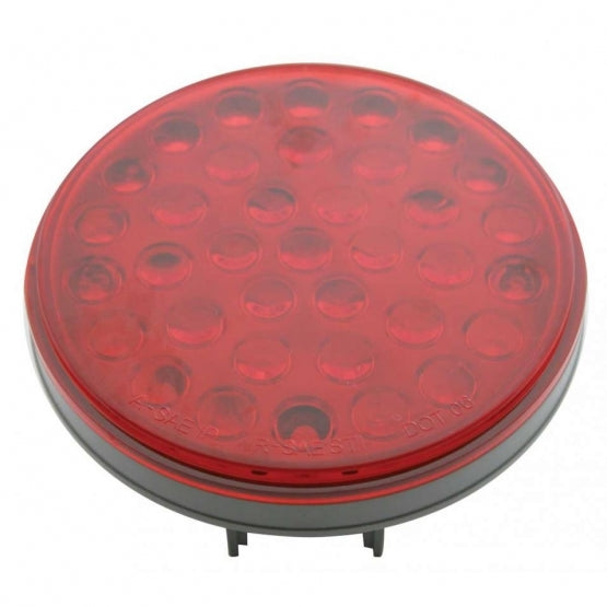 36 LED 4" Round Light (Stop, Turn &amp; Tail) - Red/Red Lens (Bulk)