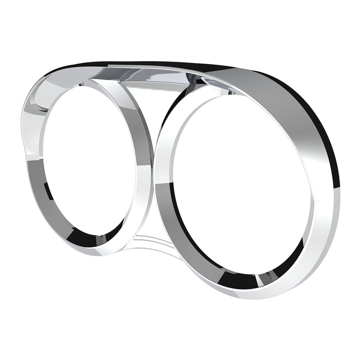 Dual Gauge Cluster Bezel With Visor For 2006+ Peterbilt