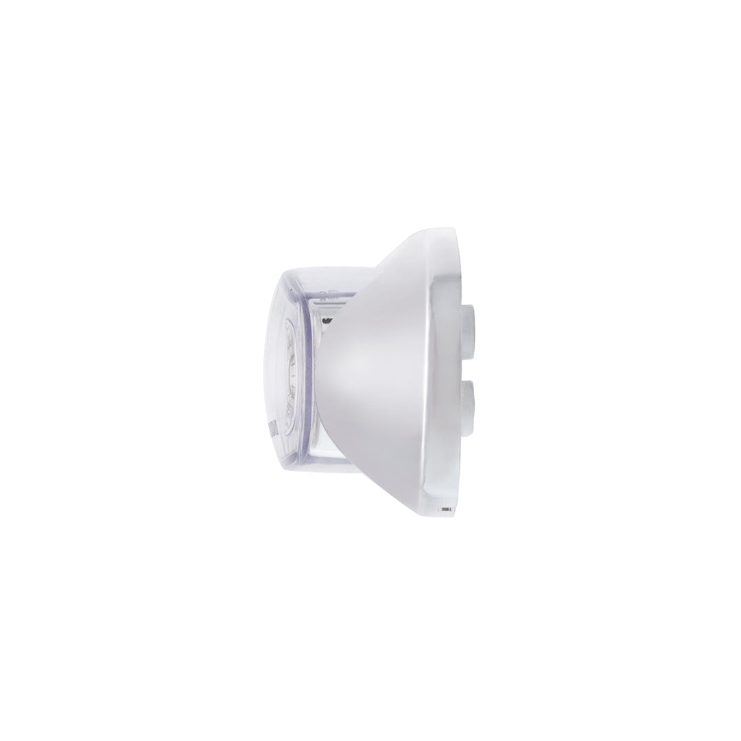 5 LED Reflector Light (Auxiliary/Utility) With Side Ditch Light - Red LED/Clear Lens (Card)