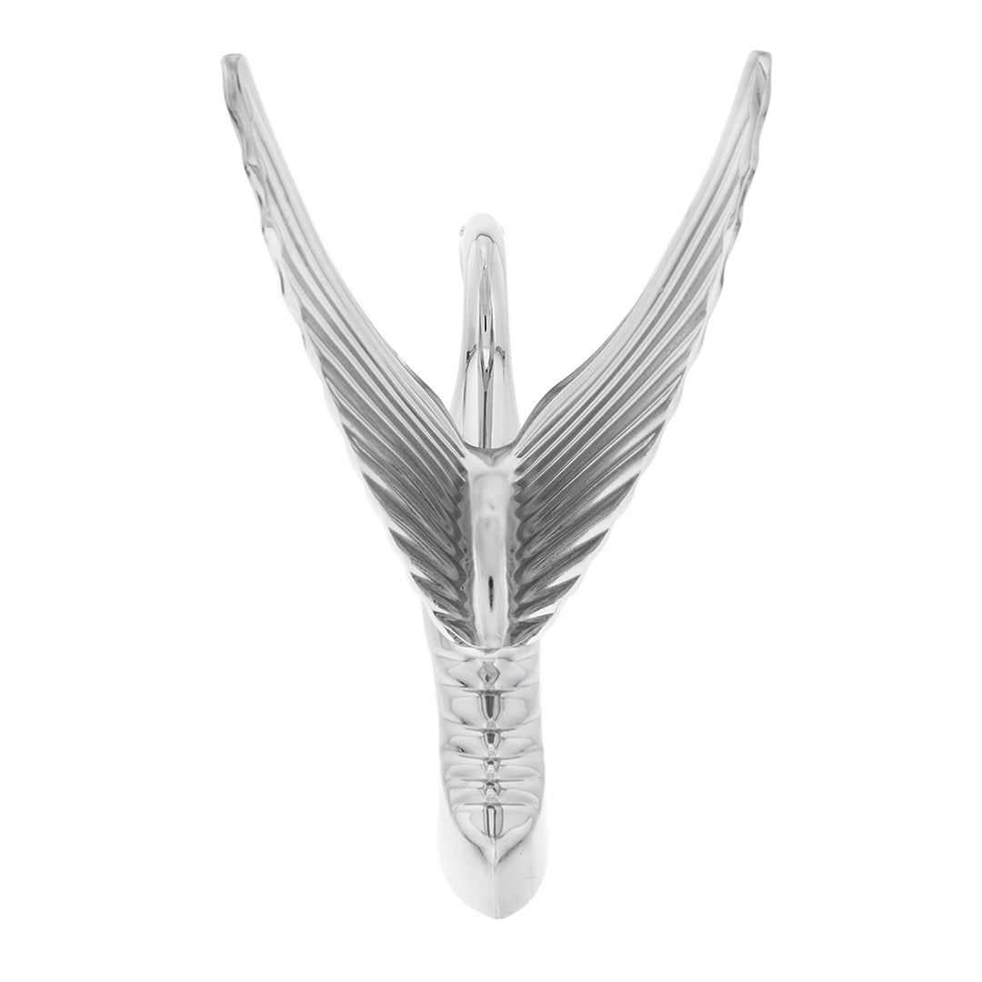Die-Cast Swan Hood Ornament - Chrome