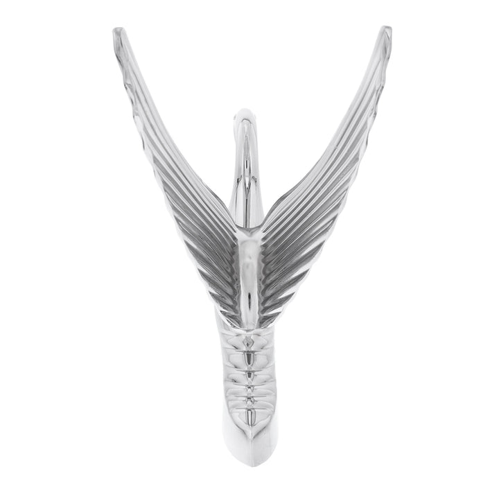 Die-Cast Swan Hood Ornament - Chrome