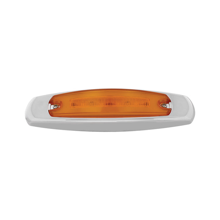 16 LED Rectangular GloLight With Bezel (Clearance/Marker) - Amber LED/Amber Lens (Bulk)