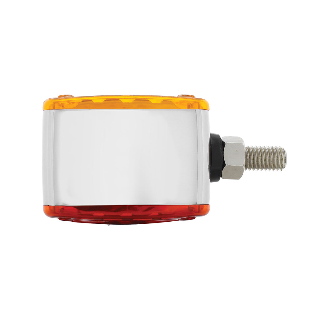 20 LED Dual Function Reflector Double Face Light - Horizontal Mount - Amber &amp; Red LED/Amber &amp; Red Lens
