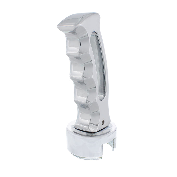 Slot Style Gearshift Knob With 13/15/18 Speed Adapter - Chrome