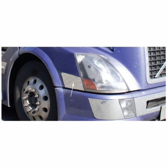 Stainless Hood Trim For 2003-2017 Volvo VN/VNL - Driver (Bulk)