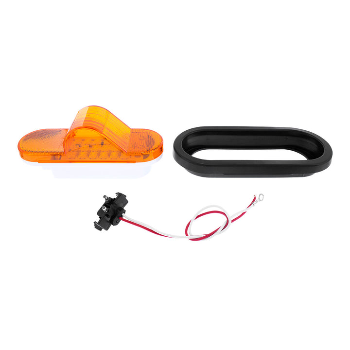 18 LED Mid - Trailer Turn Signal Light Kit - Amber LED/Amber Lens
