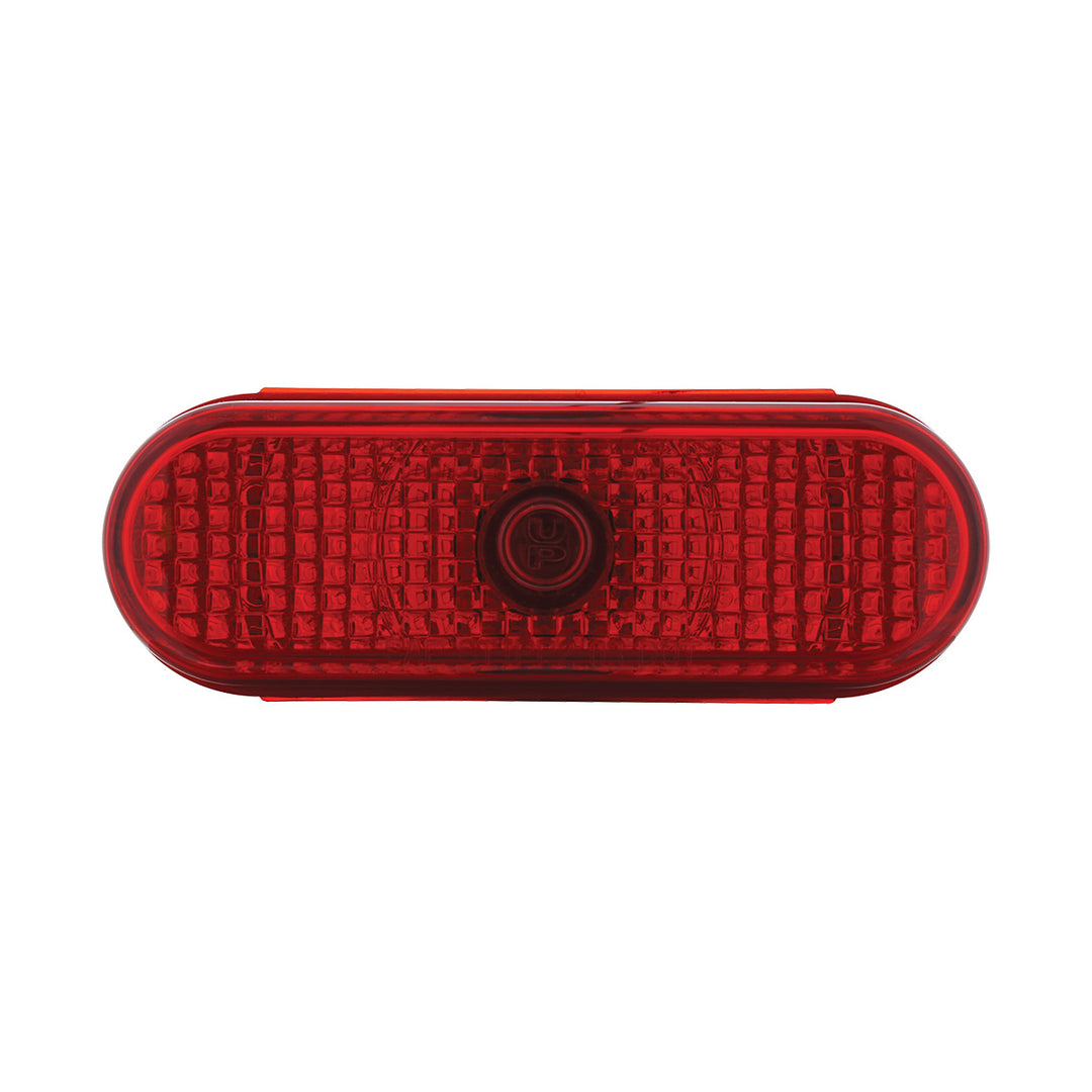 Oval Crystal Light (Stop, Turn &amp; Tail) - Red Lens (Bulk)