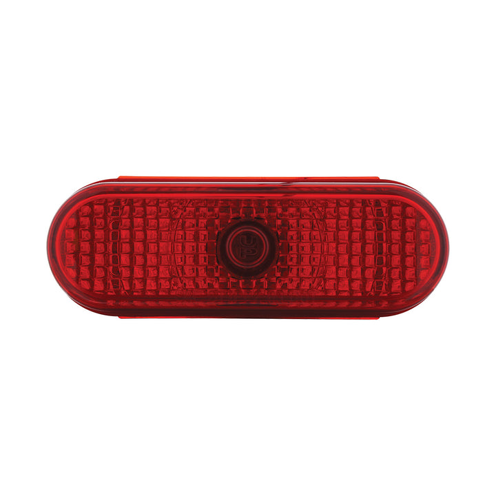 Oval Crystal Light (Stop, Turn &amp; Tail) - Red Lens (Bulk)