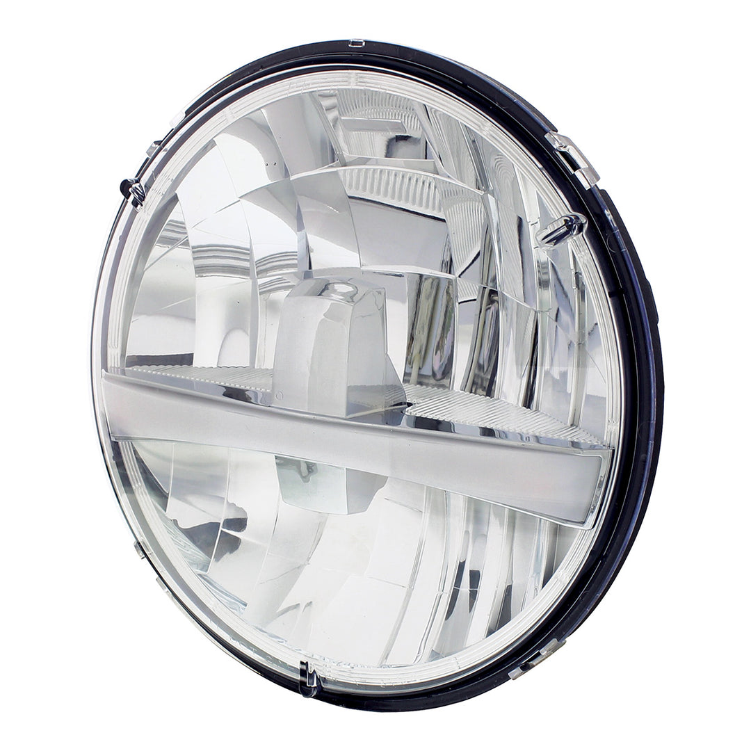 ULTRALIT - High Power LED 7" Headlight With Turn Signal &amp; Amber Position Light Bar