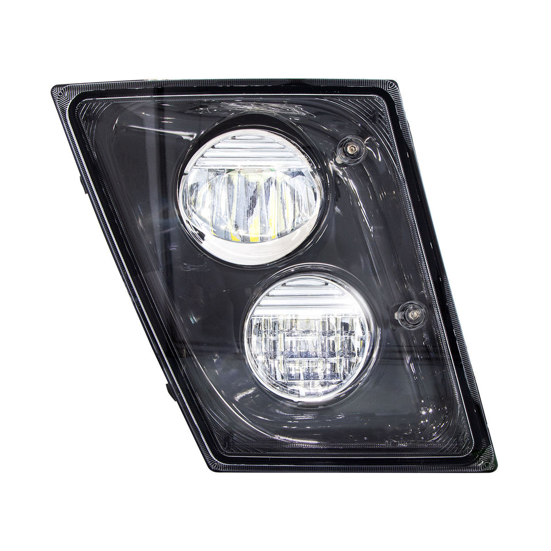 2 High Power LED Black Driving Light &amp; Fog Light For 2003-2017 Volvo VNL - Passenger/Right