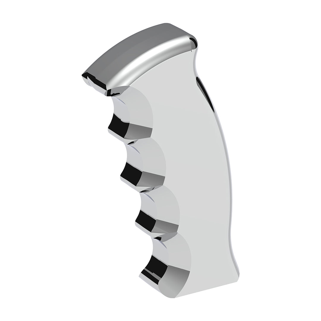 Thread-On Pistol Grip Gearshift Knob - Chrome