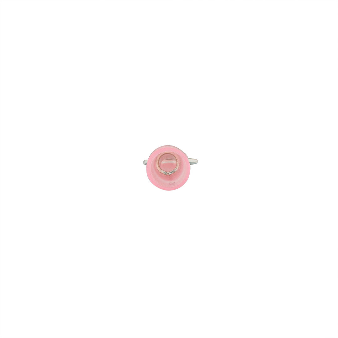 8 AWG 5/16" Stud CS Heat Shrink Ring Terminal - Pink (4-Pack)