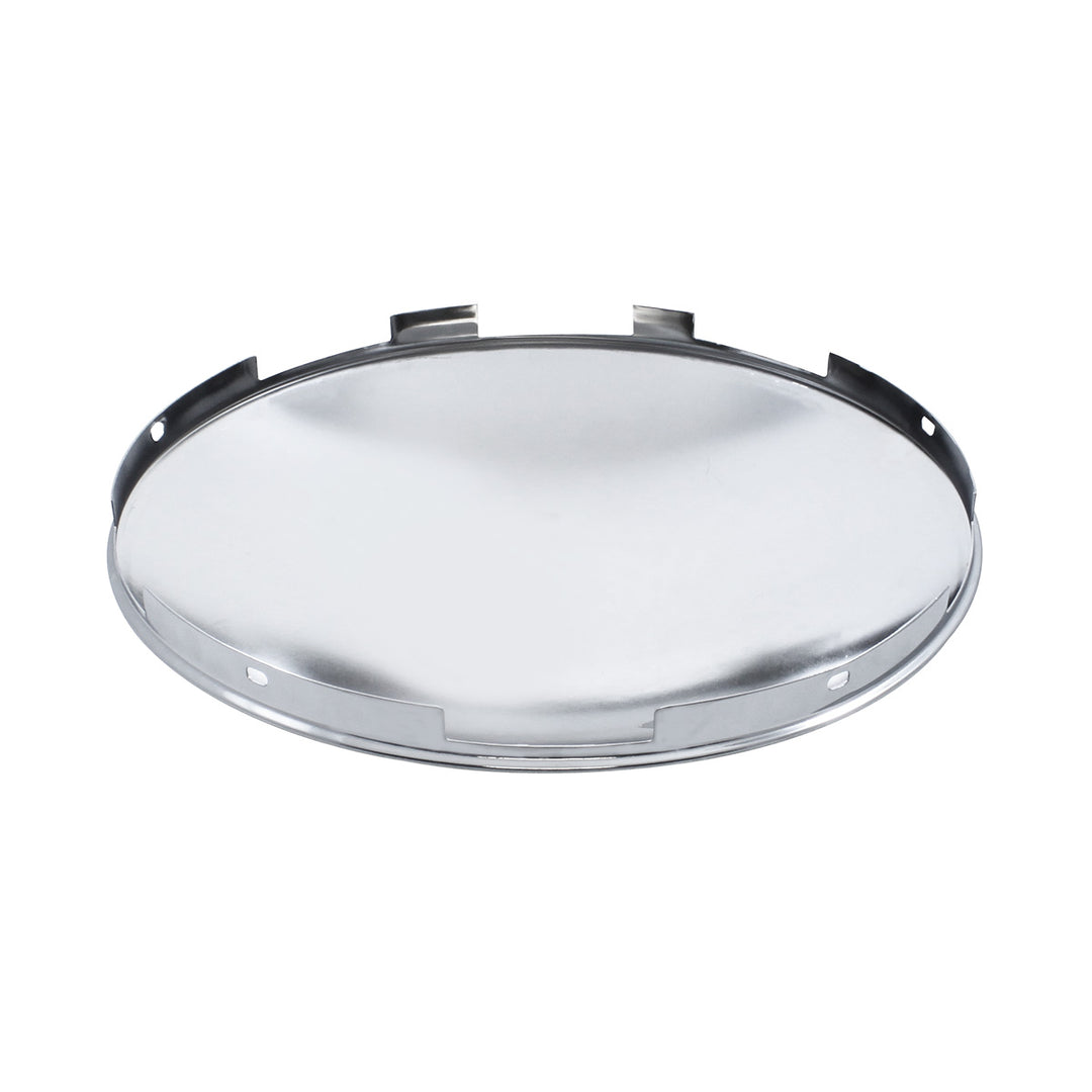 6 Uneven Stainless Steel Dome Front Hubcap - 7/16" Lip