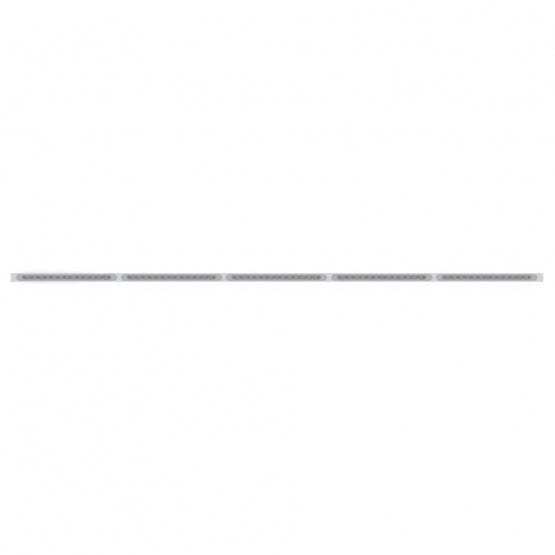 94" Stainless Light Bracket With 5 x 23 SMD LED 17-1/4" Light Bars &amp; Bezels - Amber LED/Clear Lens