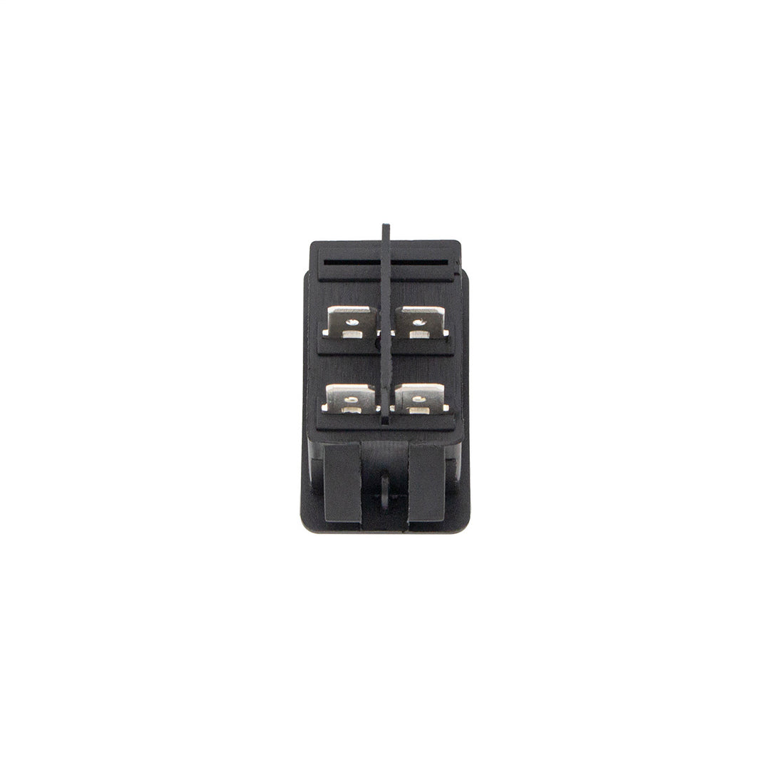 Black Rocker w/Red LED 16 Amp 12V S.P.S.T. On/Off 1 Pc.