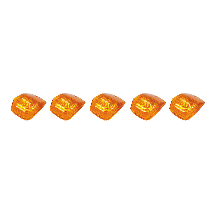 36 LED Square Cab Light - Amber LED/Amber Lens (5-Pack)