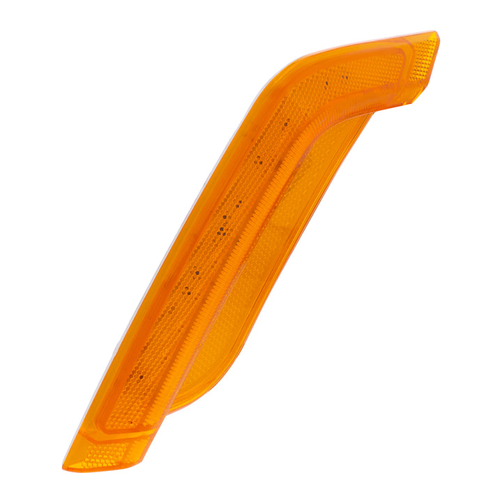 12 Amber LED Fender Turn Signal Light For Peterbilt 579 (2012-2021) &amp; 587 (2012-2018) - Driver, Amber Lens