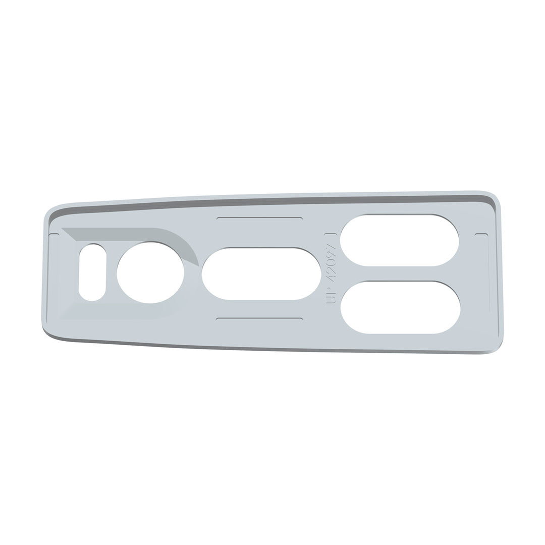 Chrome Window Switch Cover For 2008-2017 Freightliner Cascadia - Driver - 5 Openings