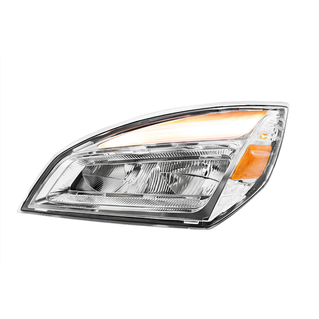 High Power Chrome LED Headlight For 2018-2024 Freightliner Cascadia - Driver