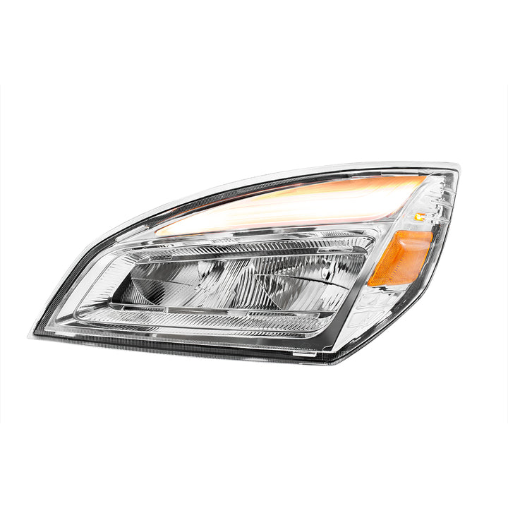 High Power Chrome LED Headlight For 2018-2024 Freightliner Cascadia - Driver