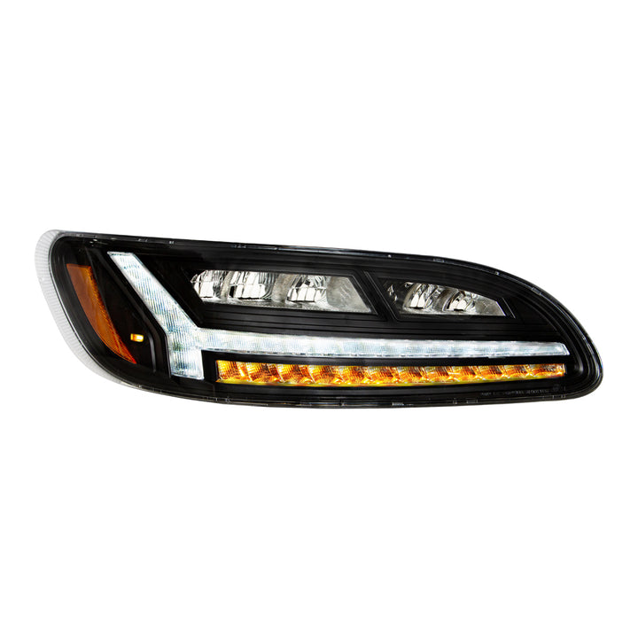 Blackout 6 LED Headlight For Peterbilt 386 (2006-2016) &amp; 387 (2000-2011) - Passenger