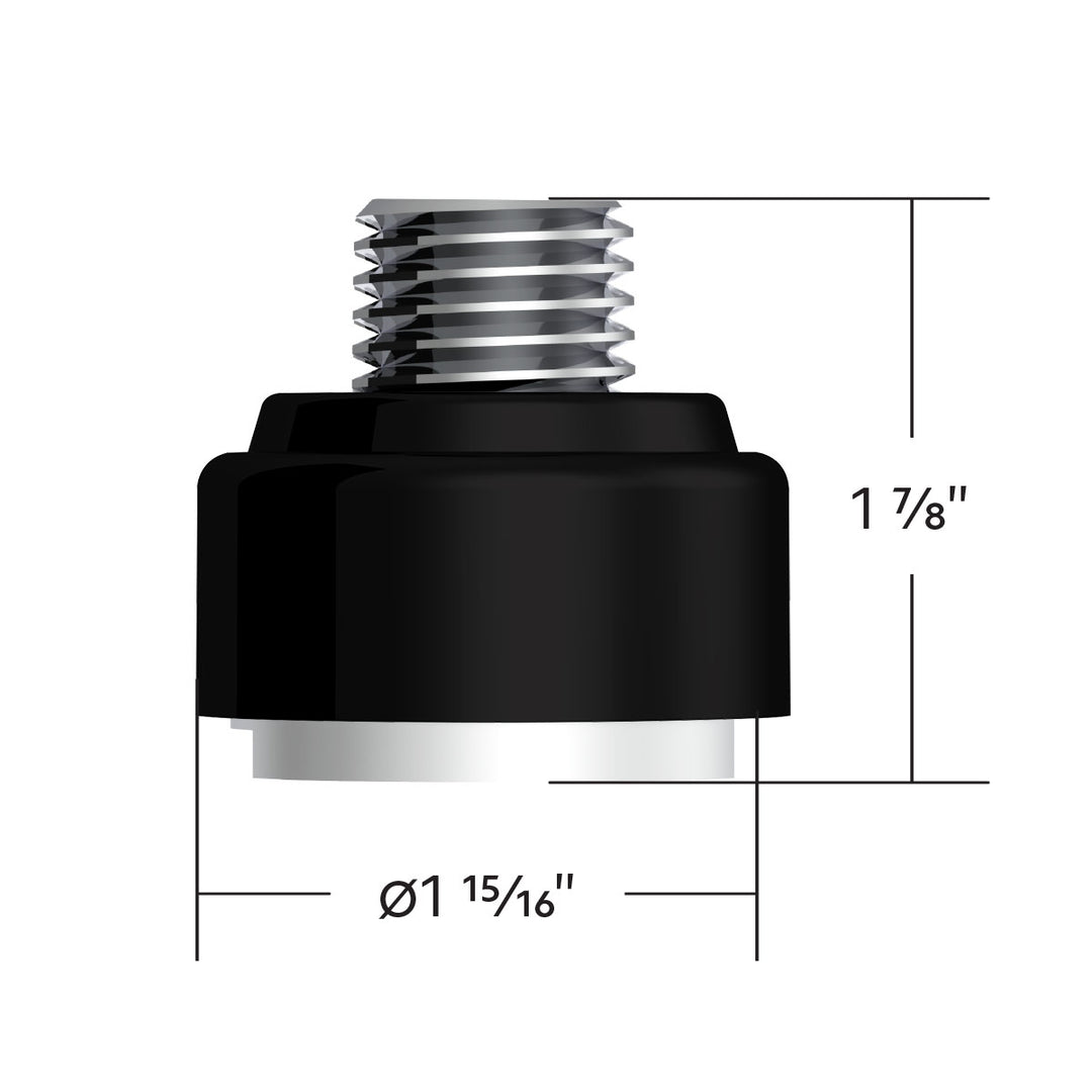 M30 x 3.5 Thread-On Gearshift Adapter W/LED Mount For Eaton - Fuller 9/10 Speed - Matte Black
