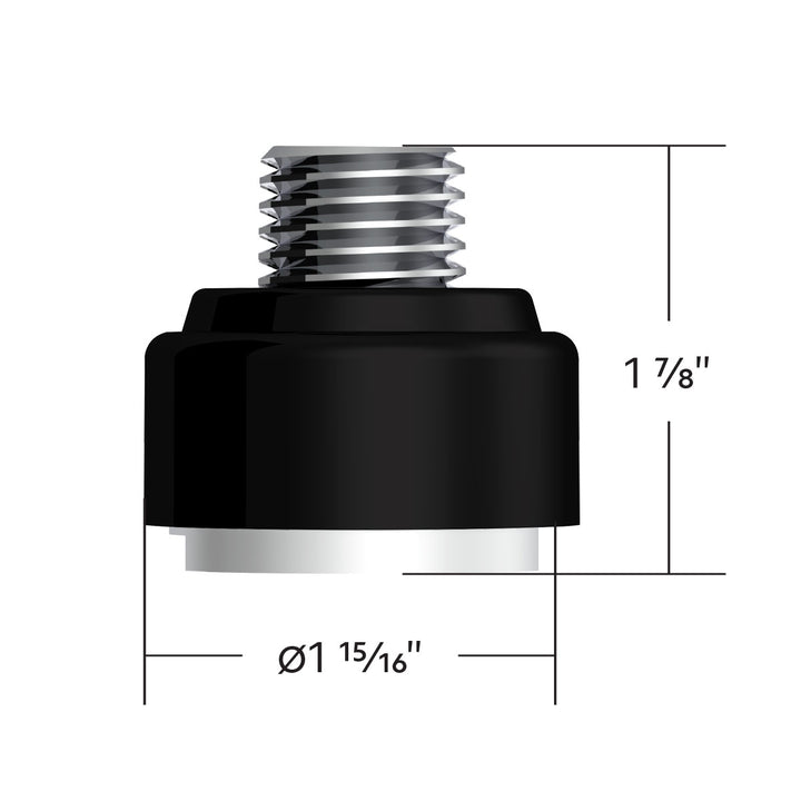 M30 x 3.5 Thread-On Gearshift Adapter W/LED Mount For Eaton - Fuller 9/10 Speed - Matte Black