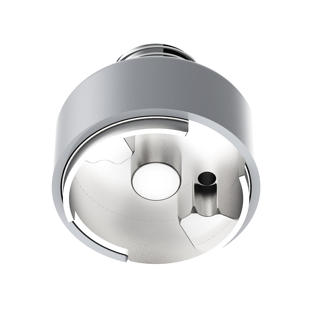 M30 x 3.5 Thread-On Shift Knob Mounting Adapter For Eaton Fuller Style 9/10 Shifter - Liquid Silver
