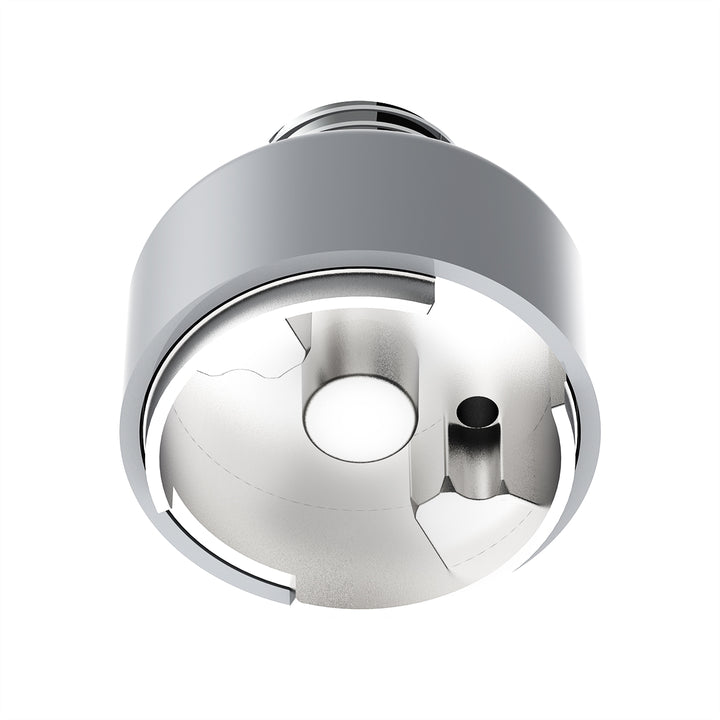 M30 x 3.5 Thread-On Shift Knob Mounting Adapter For Eaton Fuller Style 9/10 Shifter - Liquid Silver
