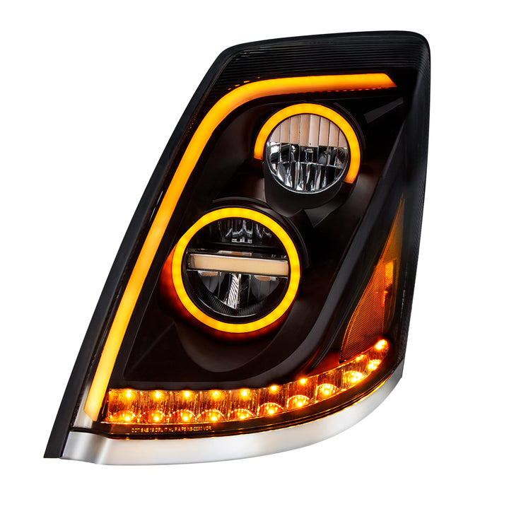 Blackout LED Headlight for 2003-2017 Volvo VN/VNL - Driver