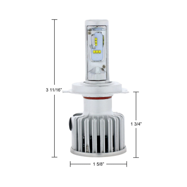 High Power H4 LED Bulb With Fan (Pair)
