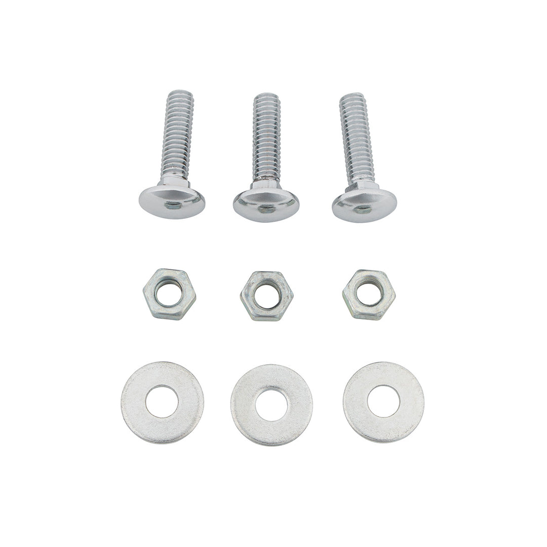 4" x 24" Chrome Kwopper Bottom Mud Flap Plate - Bolt Thru (Card of 2)