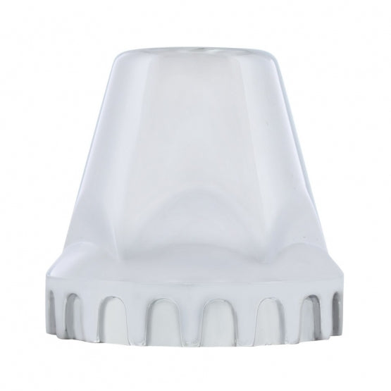33mm X 2" Chrome Plastic "Low Rider" Nut Cover - Thread-On (Bulk)
