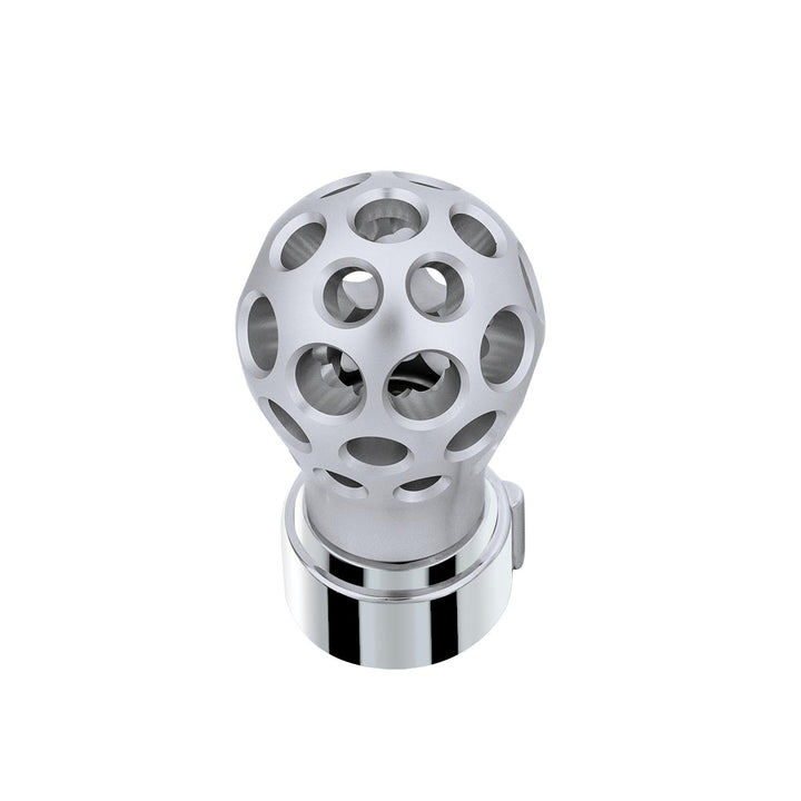 Thread-On Annodized Phoenix Style Ball Gearshift Knob With LED 9/10 Speed Adapter - White LED