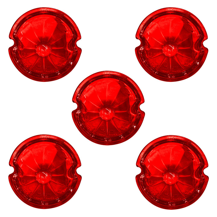 Watermelon Glass Marker Light Lens - Red (5 Pcs)