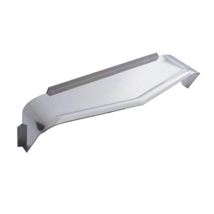 Stainless Steel Visor For 5" x 7" Rectangular Headlight, Ribbed Lip Style