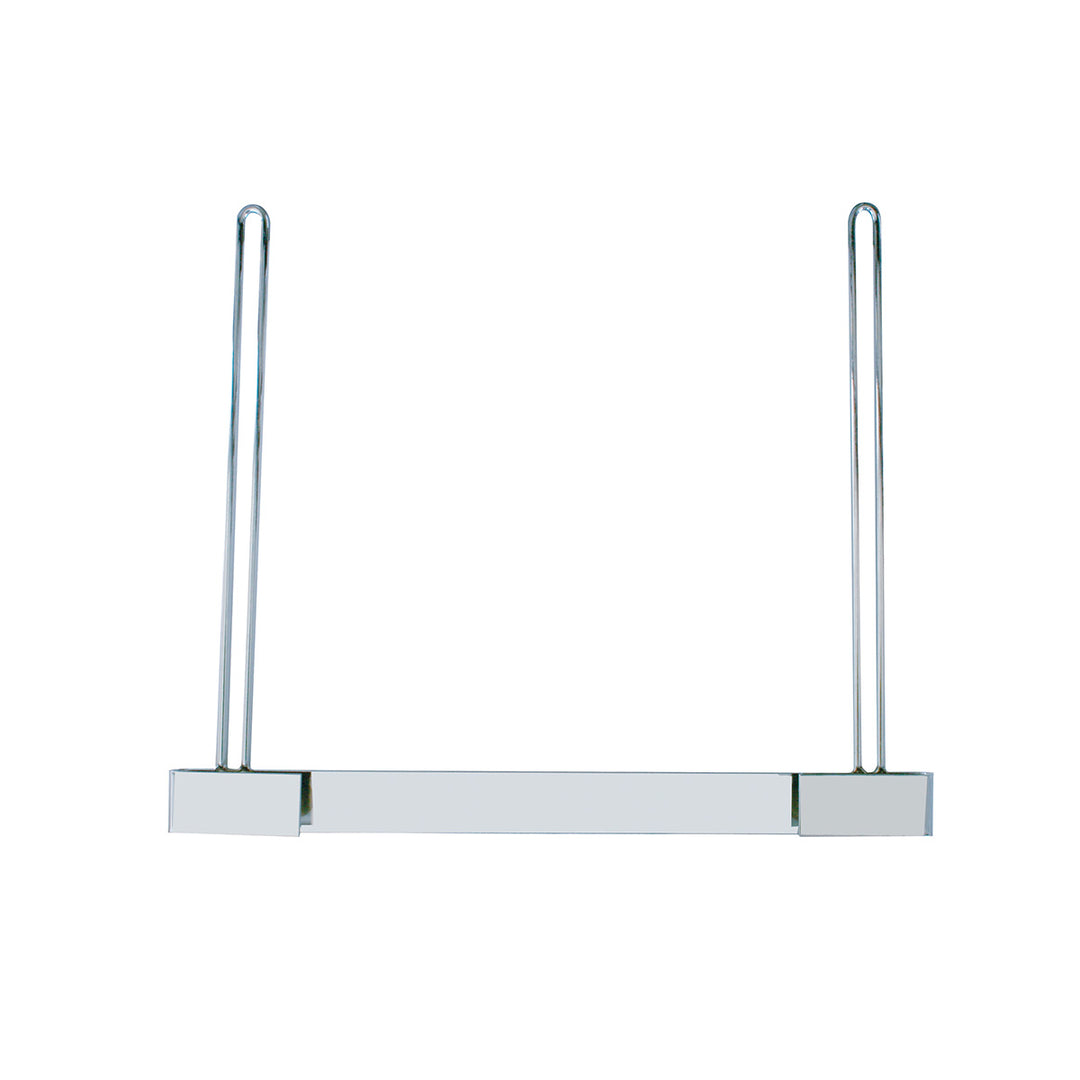 24" x 21" Chrome Anti-Sail Bracket - 2" Bottom