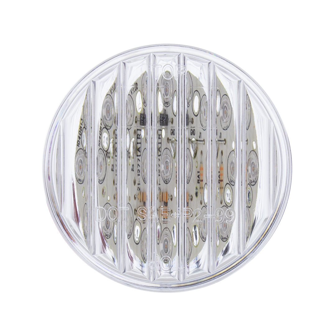 9 LED 2" Round Light (Clearance/Marker) - Amber LED/Clear Lens