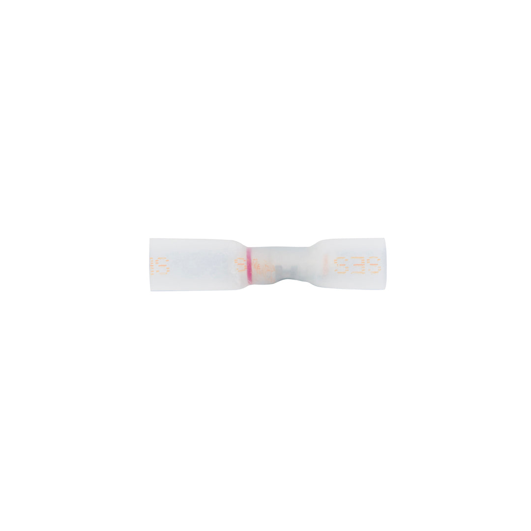 12 - 10 to 8 AWG CS Multi - Wire Heat Shrink Connector - Clear w/ Yellow Dash (5-Pack)