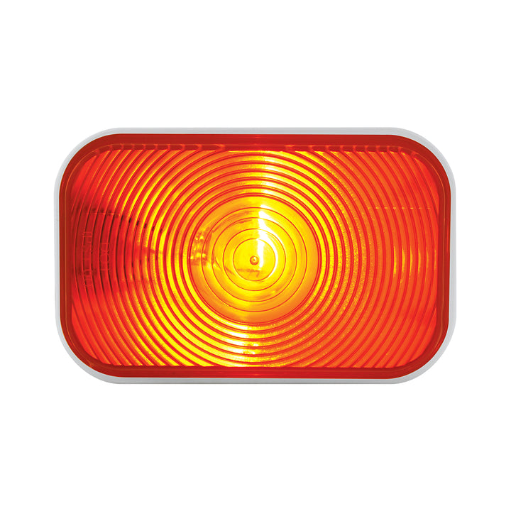 Rectangular Turn Signal Light - Amber Lens (Each)