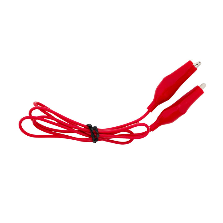 10 Amp Alligator Test Clips w/ 36" Vinyl Leads &amp; Boots, 1Red/1Black 1 Set.