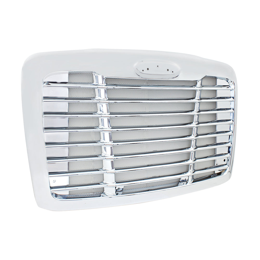 Chrome Grille With Chrome Bug Screen For 2008-2017 Freightliner Cascadia
